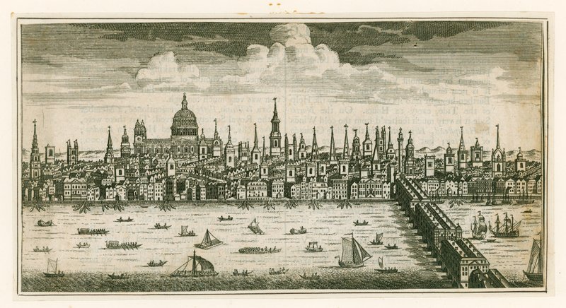 View of London by English School