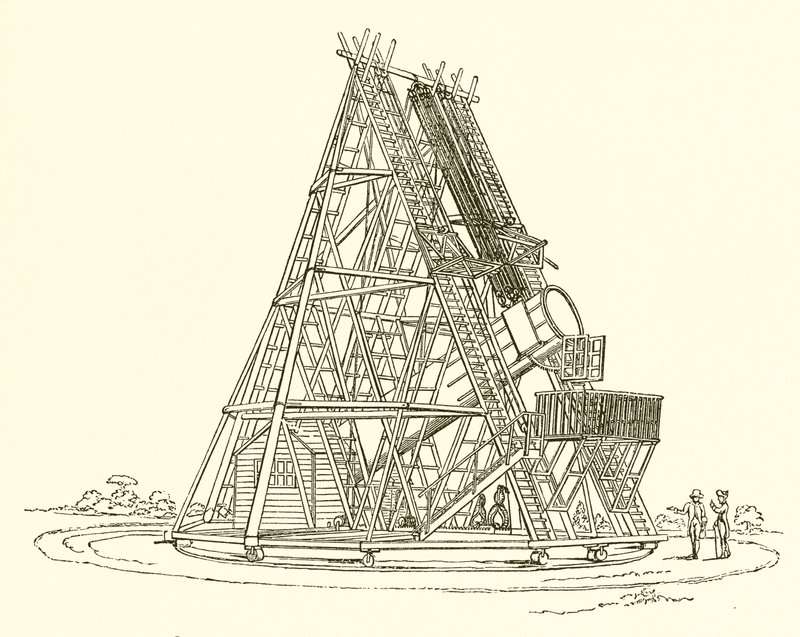 View of the Great Telescope Erected at Slough by English School
