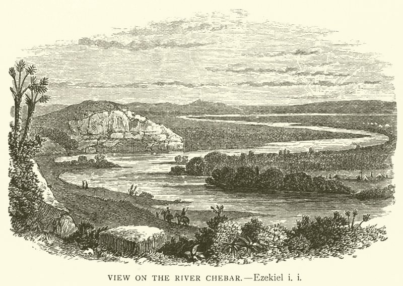 View on the River Chebar, Ezekiel by English School