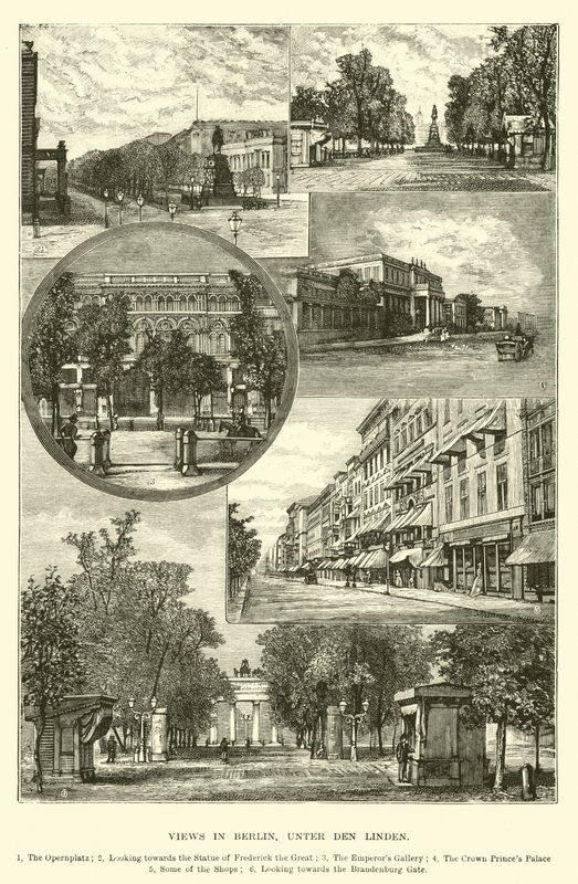 Views in Berlin, Unter den Linden by English School
