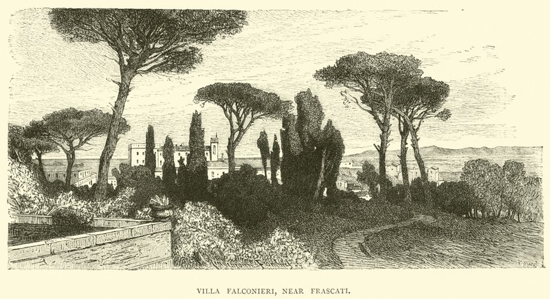 Villa Falconieri near Frascati by English School