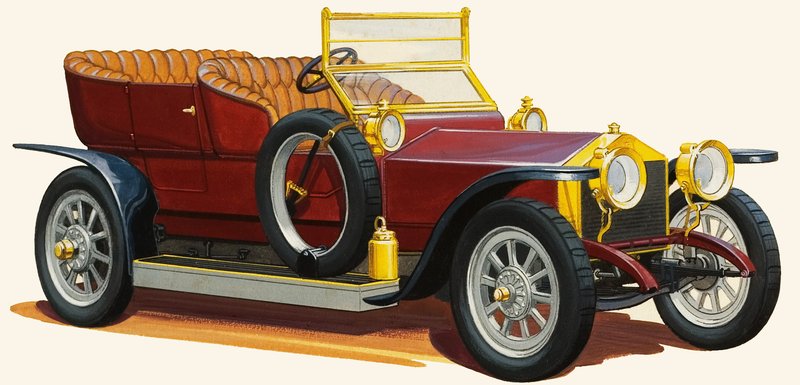 Vintage Motor Car by English School