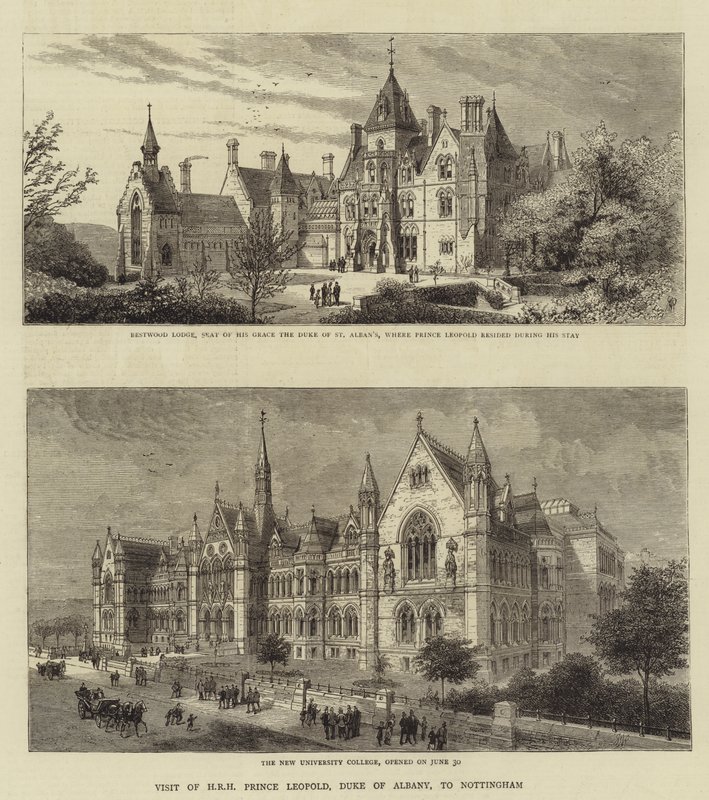 Visit of HRH Prince Leopold, Duke of Albany, to Nottingham by English School