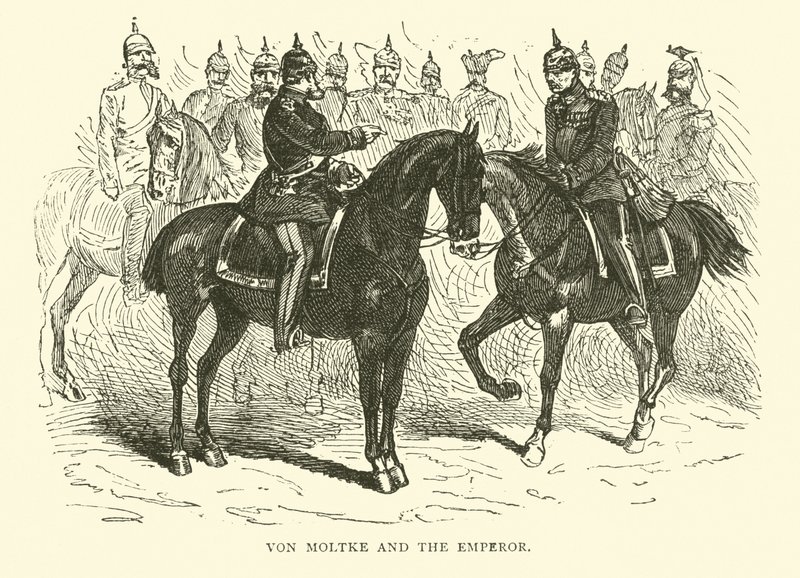 Von Moltke and the Emperor by English School