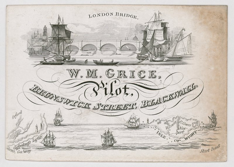 W M Grace, Pilot, Trade Card by English School