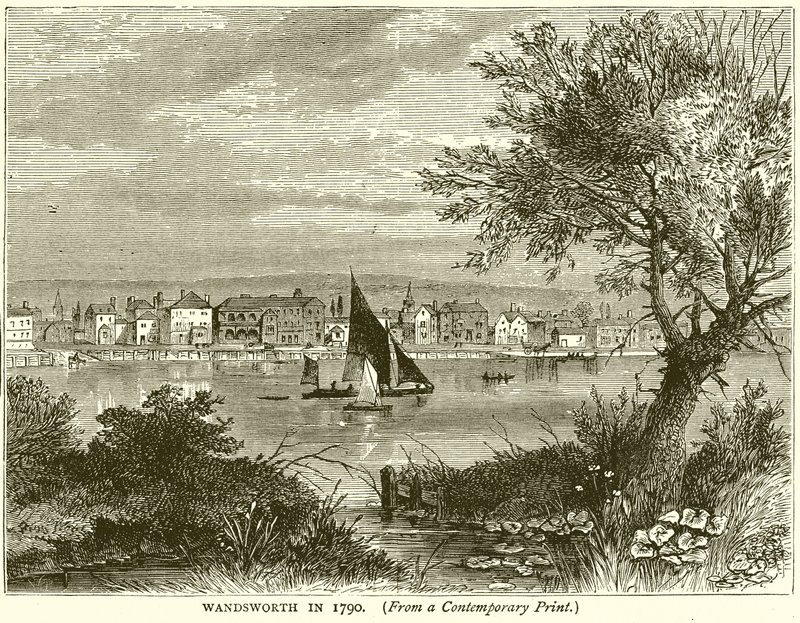Wandsworth in 1790 by English School