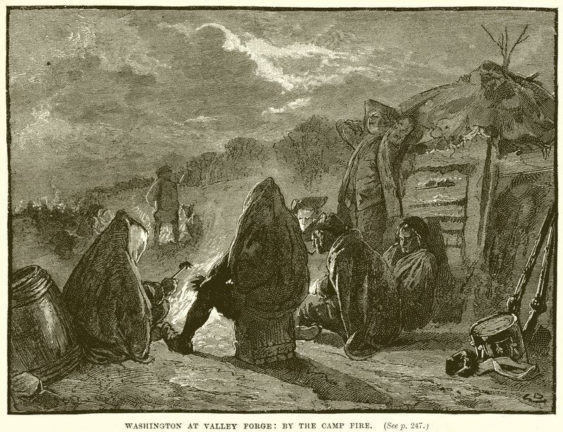 Washington at Valley Forge: By the Camp Fire by English School