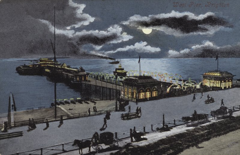 West Pier, Brighton, Sussex by English School