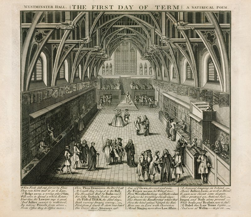 Westminster Hall, The First Day of Term, A Satirical Poem by English School