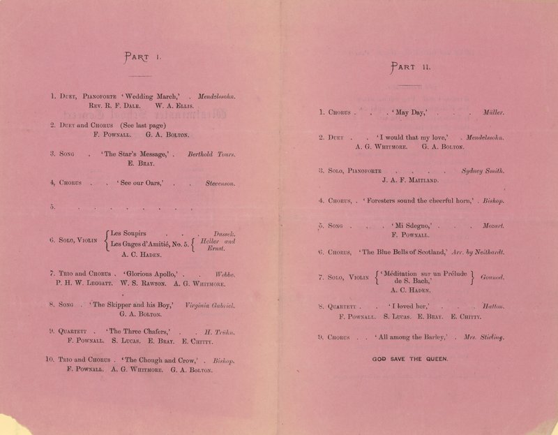 Westminster School Concert by English School