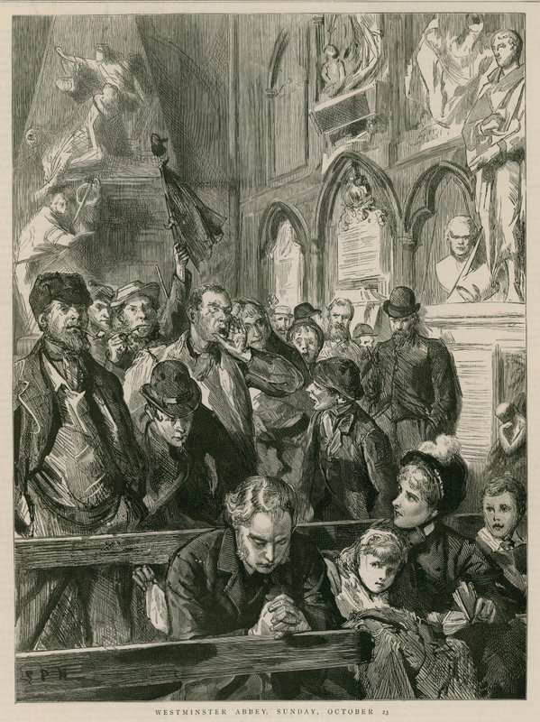 Westminster Abbey, Sunday, October 23 by English School