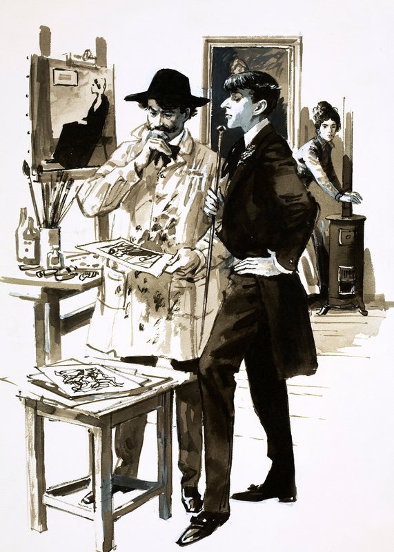 Whistler and Aubrey Beardsley by English School