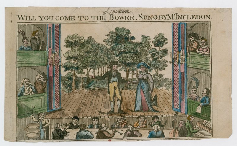 Will you come to the bower, sung by Mr Incledon by English School