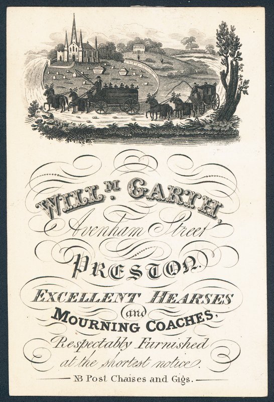William Garth, supplier of excellent hearses and mourning coaches by English School
