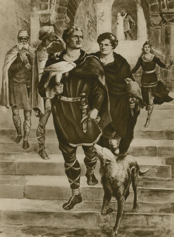 William the Conqueror Goes A-Hawking by English School