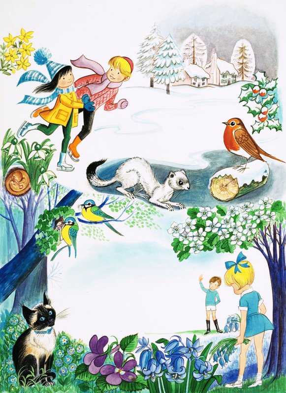 Winter and Spring by English School