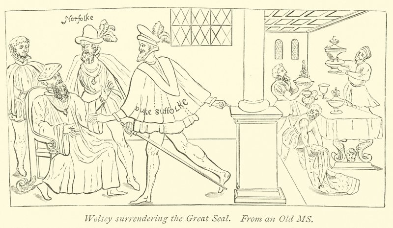 Wolsey surrendering the Great Seal by English School