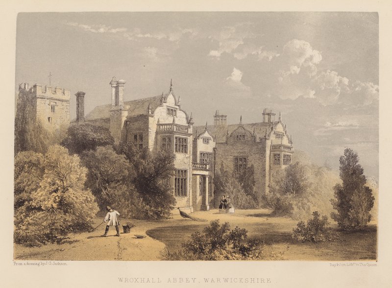 Wroxhall Abbey, Warwickshire by English School