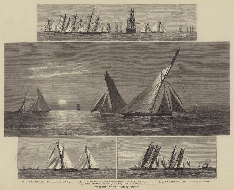 Yachting at the Isle of Wight by English School