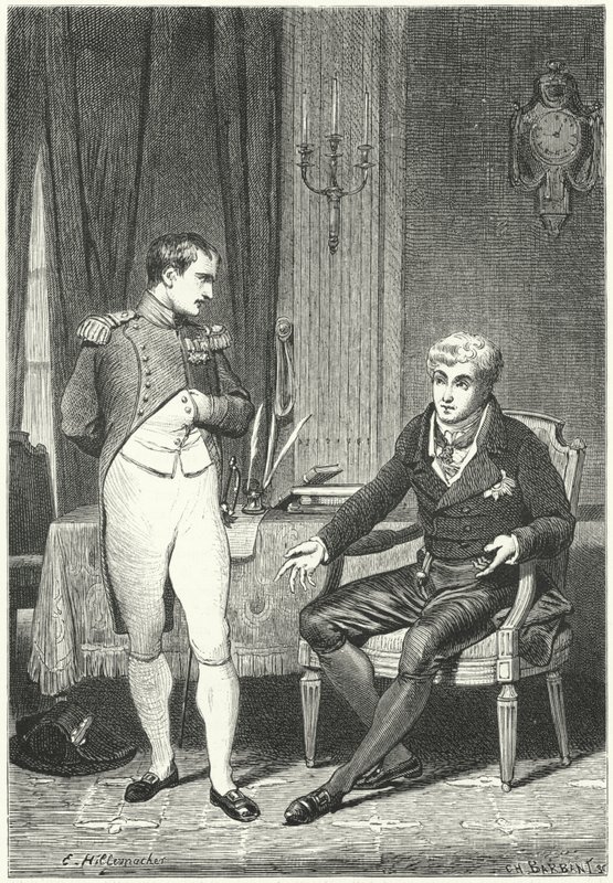 Discussion between Napoleon and Metternich at Dresden by Ernest Hillemacher