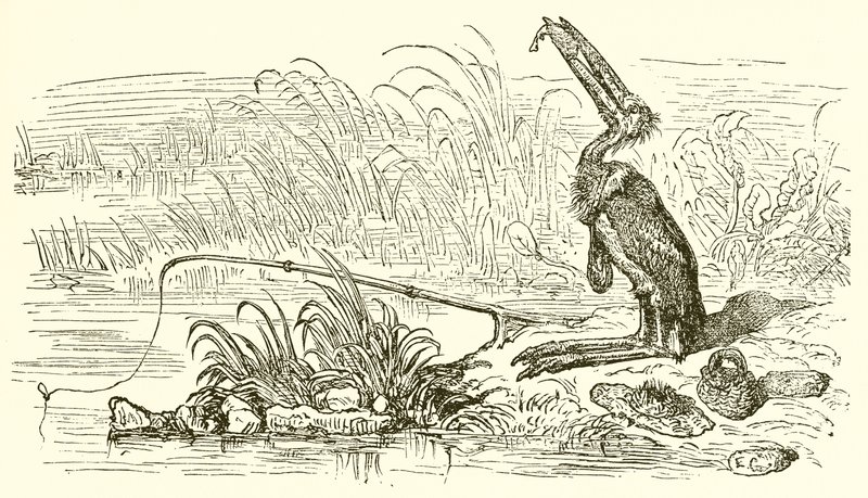 The Angler and the Little Fish by Ernest Henry Griset