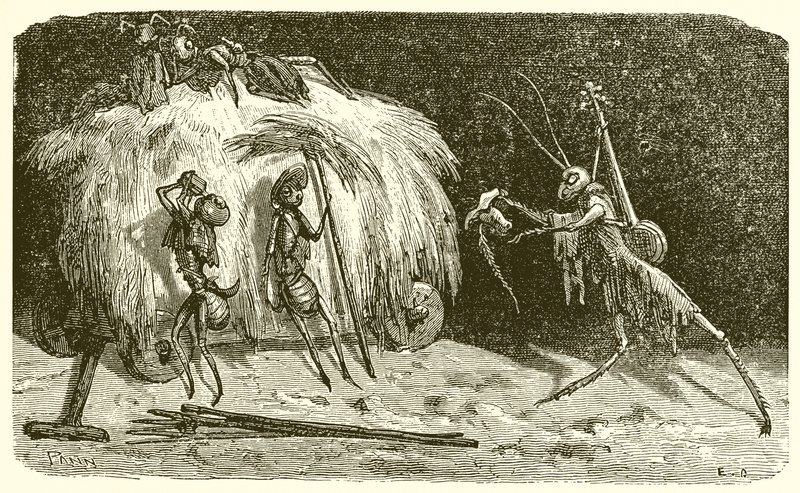 The Ants and the Grasshopper by Ernest Henry Griset