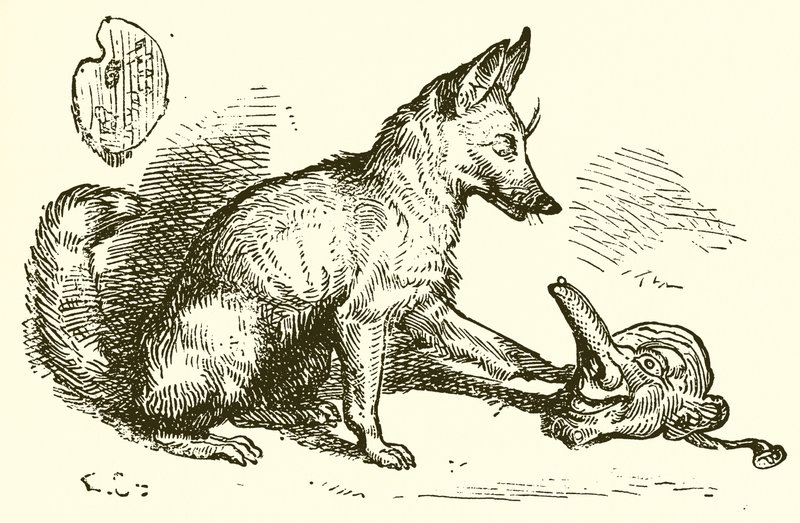 The Fox and the Mask by Ernest Henry Griset