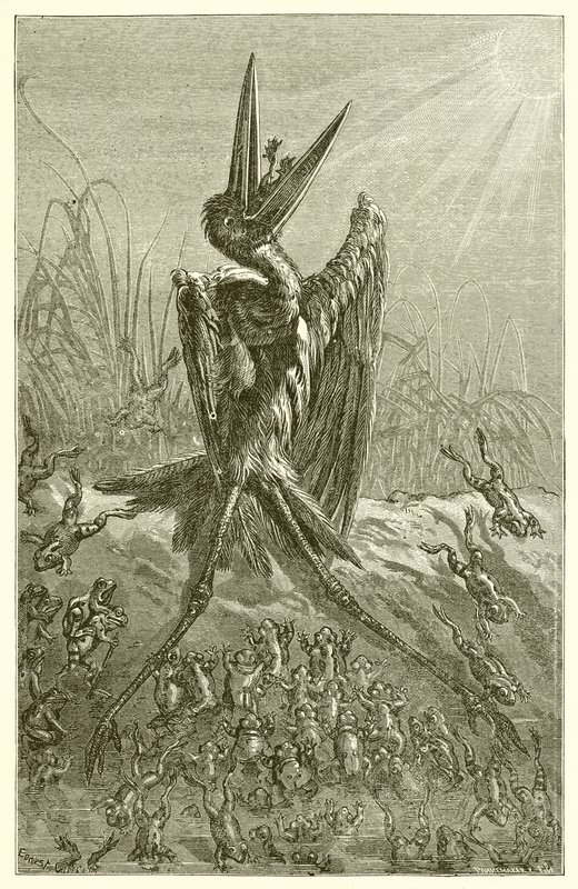 The Frogs Desiring a King by Ernest Henry Griset