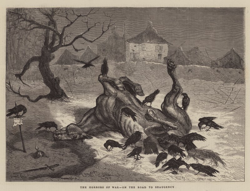 The Horrors of War, on the Road to Beaugency by Ernest Henry Griset