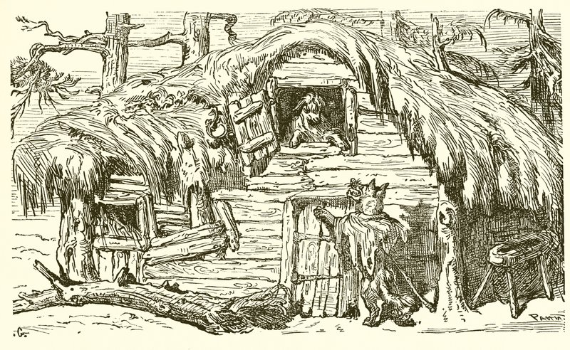 The Wolf, the She-Goat, and the Kid by Ernest Henry Griset