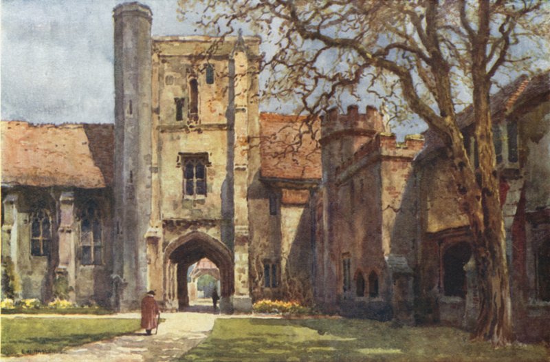 Beaufort Tower and Ambulatory St Cross by Ernest William Haslehust
