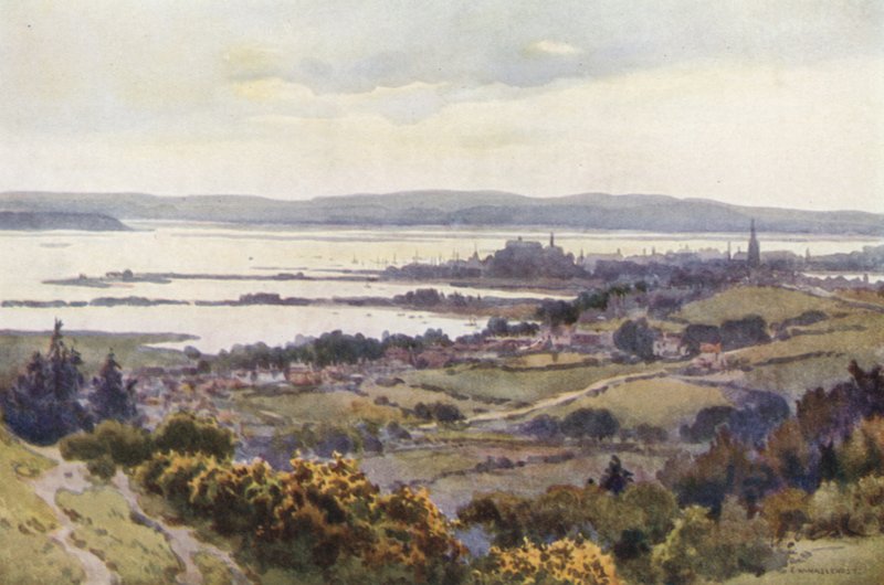 Poole Harbour from Constitutional Hill by Ernest William Haslehust