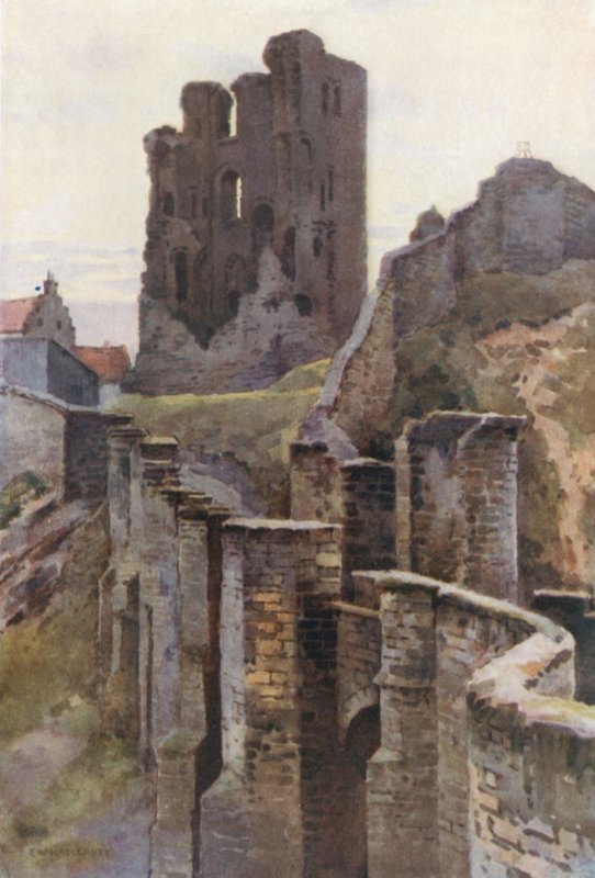 Scarborough Castle by Ernest William Haslehust