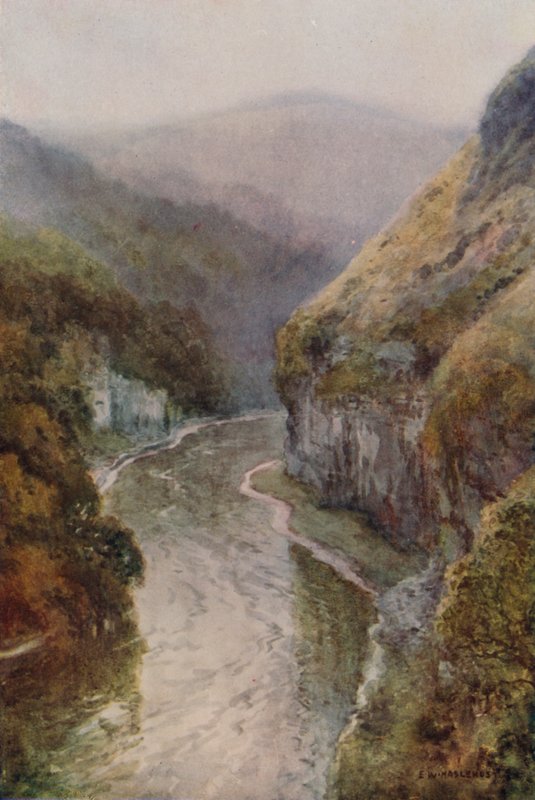 The Wye near Cressbrook Dale by Ernest William Haslehust