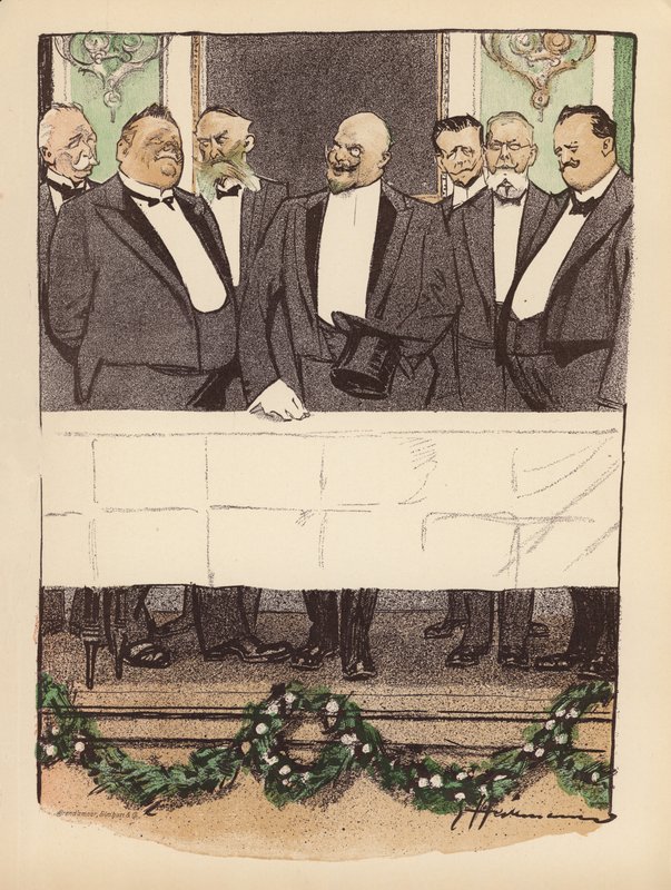Illustration for Berliner Balle von Rideamus by Ernst (after) Heilemann