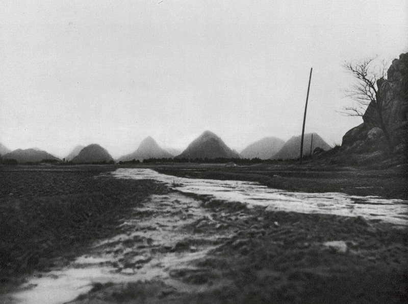 Kuangsi, Conic Mountains to the North of Kueilinfu by Ernst Boerschmann