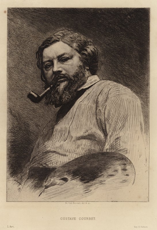 Gustave Courbet by Etienne Gabriel Bocourt