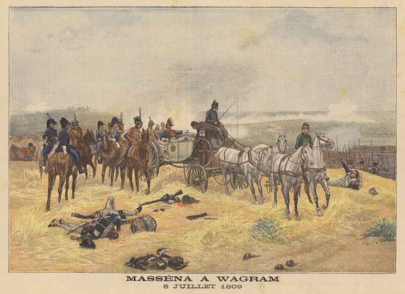 Marshal Massena at the Battle of Wagram, 6 July 1809 by Eugene Chaperon