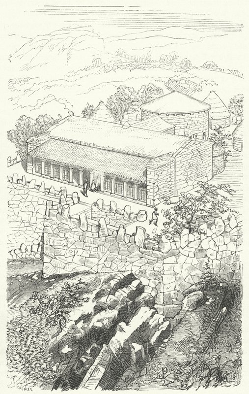 House of a Pelasgian noble by Eugene Emmanuel after Viollet-le-Duc