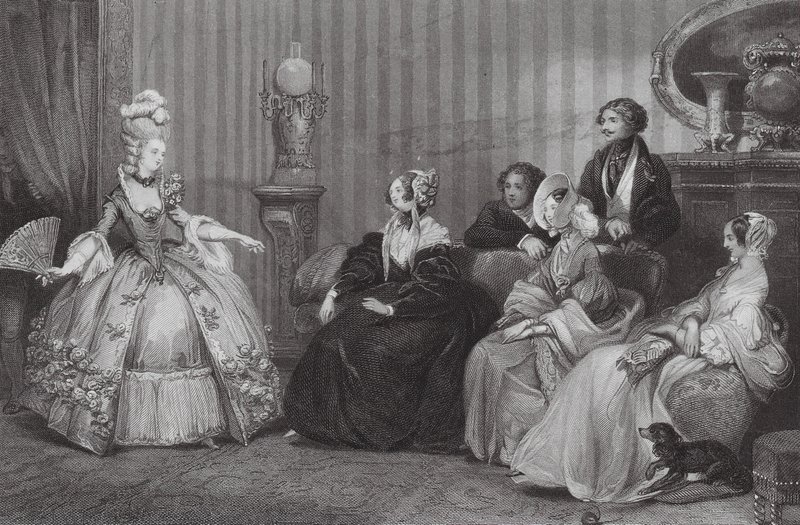 Dressed for the Opera Bal by Eugene Louis (after) Lami