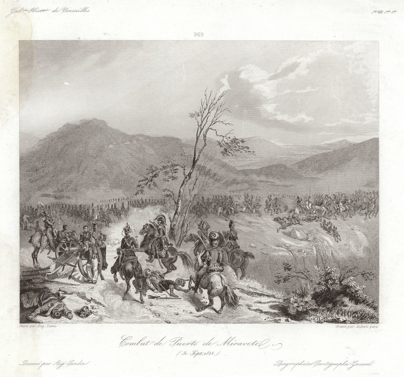 Combat de Puerto de Miravete by Eugene Louis Lami