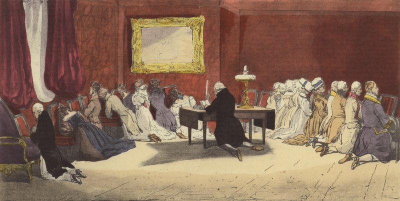 Evening Prayer by Eugene-Louis after Lami