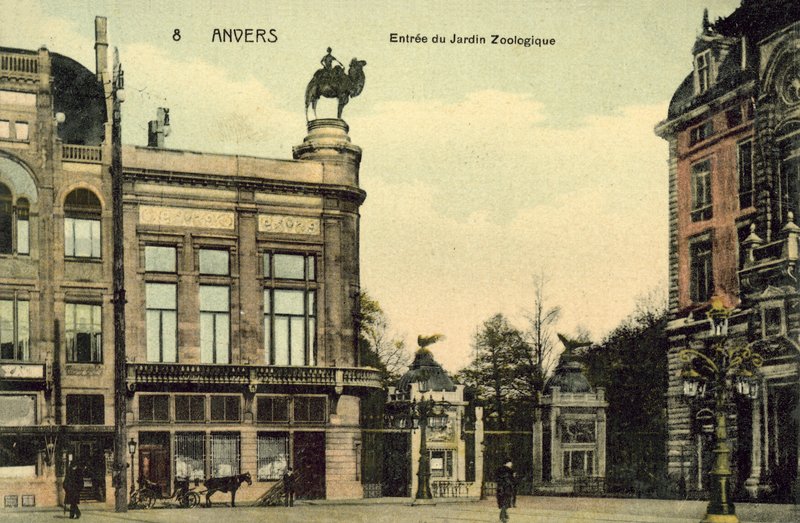Antwerp, Entry to the Zoological Gardens by European Photographer