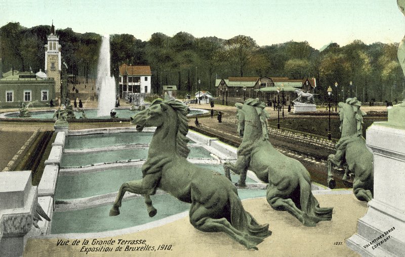 Grand Terrace, Brussels Exhibition, 1910 by European Photographer