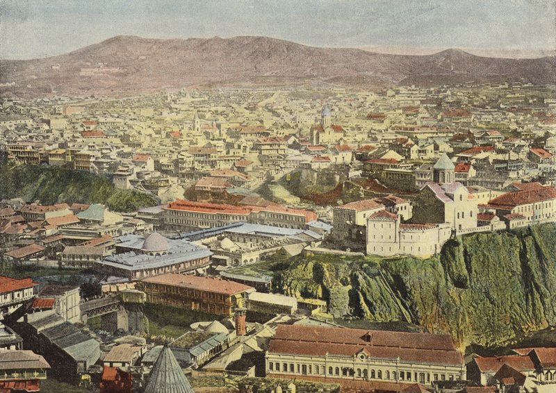 Tbilisi, General View of the Left Bank of the Kura by European Photographer