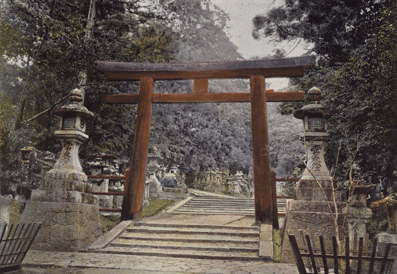 Torii of a Shinto Temple by European Photographer