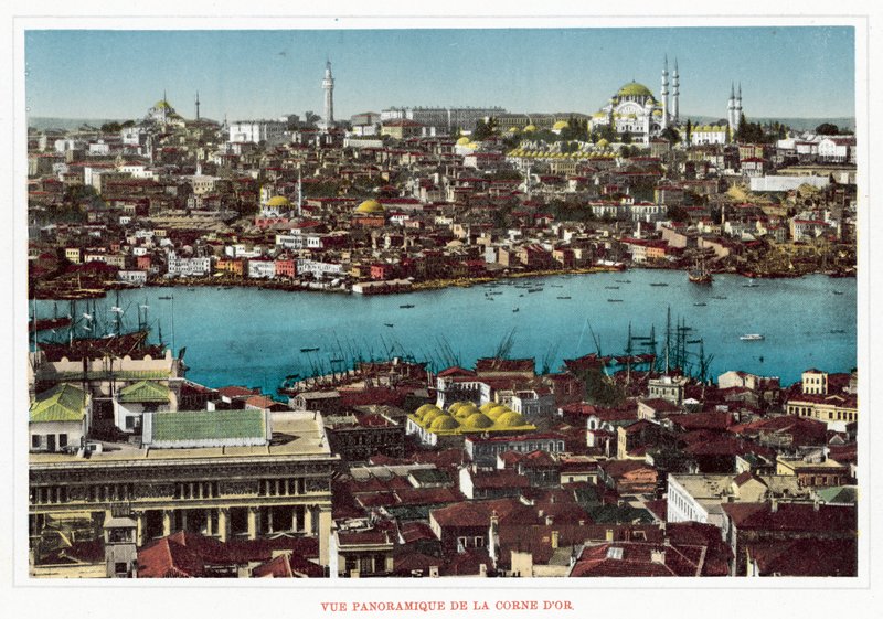 Panoramic View of the Golden Horn by European Photographer