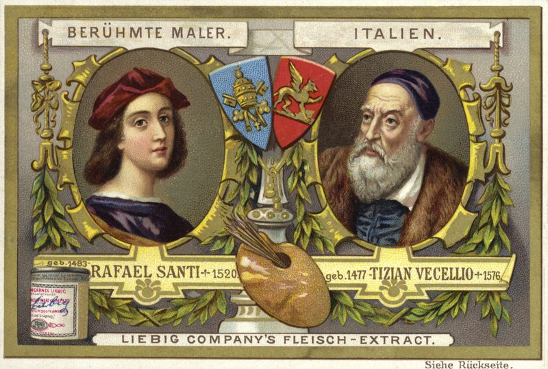 Raphael and Titian, Italian artists by European School