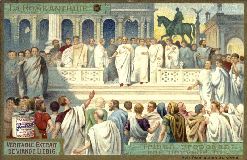 Tribune proposing a new law, Ancient Rome by European School