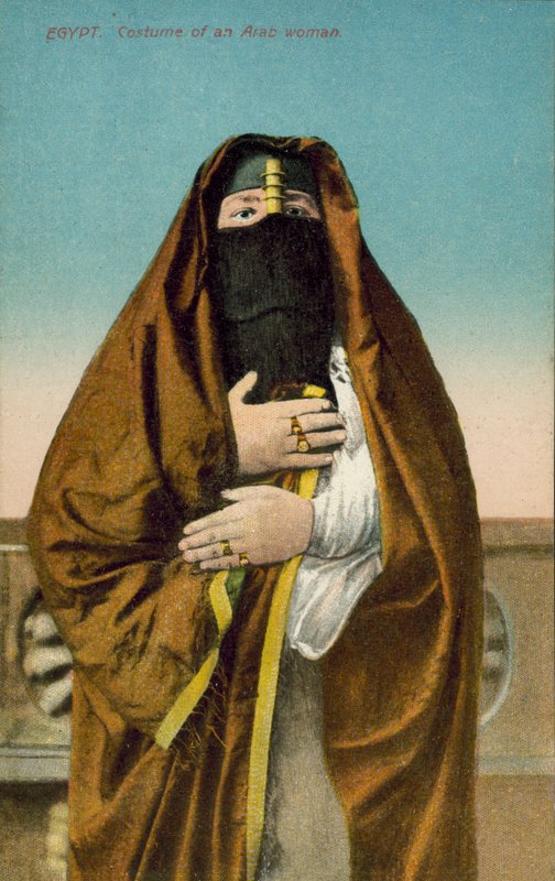 Egypt, Costume of an Arab Woman by European Photographer